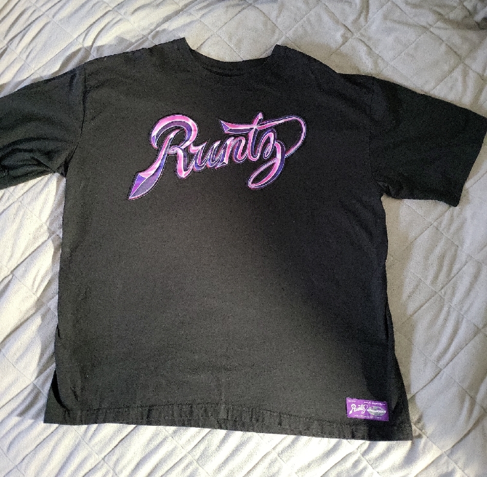 Runtz Black T-Shirt with Purple Logo